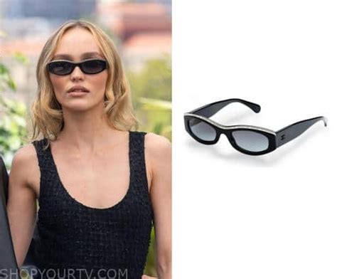 chanel sunglasses idol|The Idol: Season 1 Episode 1 Jocelyn's Black Oval Sunglasses.